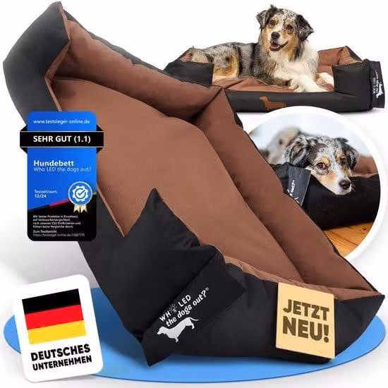 Cuccia per cani dalla trama ruvida, adatta a cani di taglia grande e piccola, barboncini e cani anziani – cuscino lavabile, nido per cani, imbottitura per cani, luce diurna, penombra – taglia media, imbottita – ora disponibile nel colore che preferisci