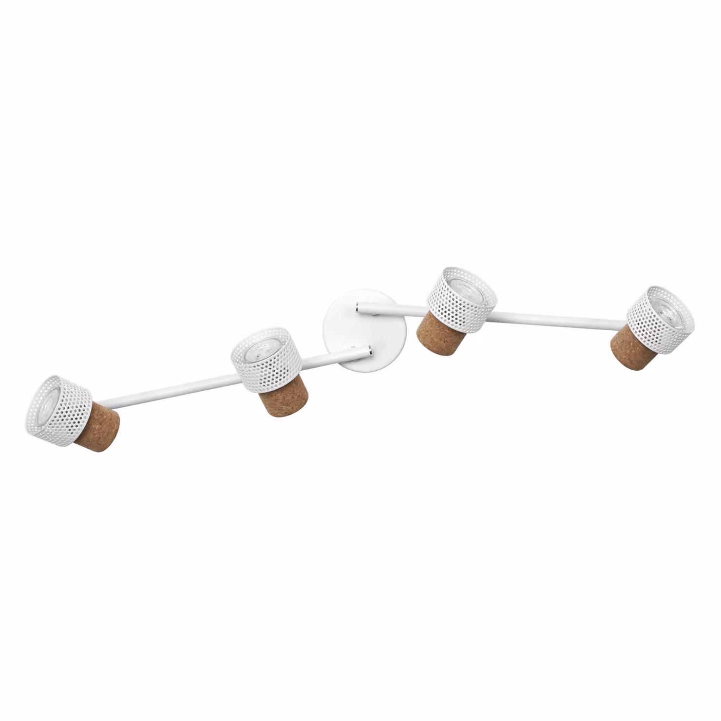 OSRAM DECOR SPOT CORK, 4 x 3,4W, 920lm, bianco, faretto, teste regolabili, versatile, faretto per interni, lampade LED sostituibili, dimmerabile, colore della luce bianco caldo, GU10
