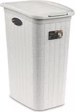 Porta biancheria in plastica ELEGANCE Stefanplast Bianco 36 Lt