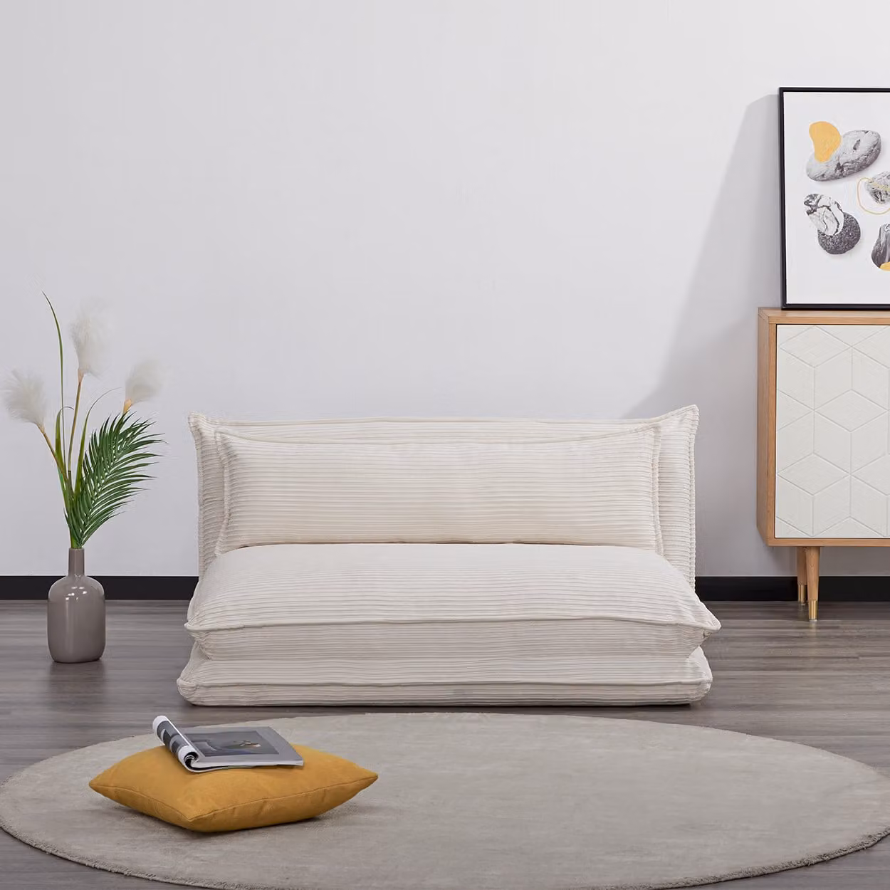Divano Letto Futon KUMO Bianco Doppio