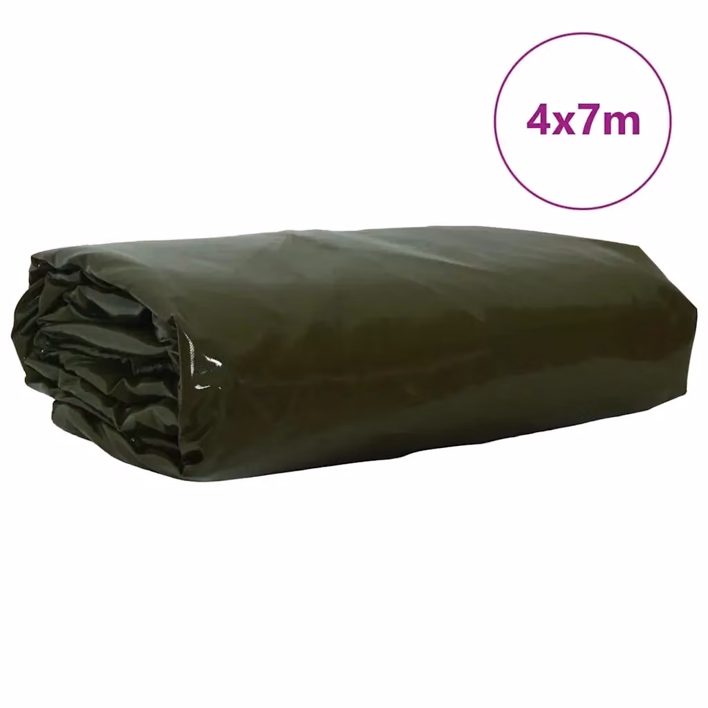 Telo Videx Verde Oliva con rivestimento in PVC 650g/m2 4 x 7 m – 2