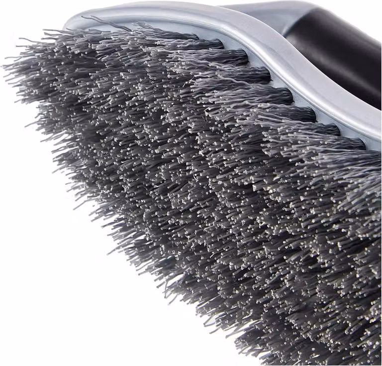 Spazzola abrasiva con impugnatura antiscivolo - blu - robusta e resistente
