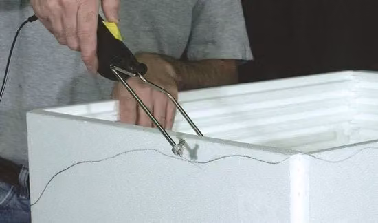Taglierino a filo caldo nero per modellismo e hobby in plastica