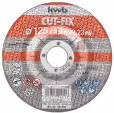 Disco da taglio per smerigliatrice KWB CUT FIX 792250 multicolore Diametro: 125 mm, Spessore: 12,5 mm