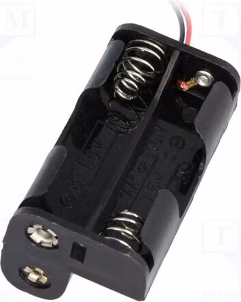 2 contenitori. Uscita: Connettori. Numero di batterie: 3. Dimensioni: AA, R6. BH-332A - Contenitore per batterie
