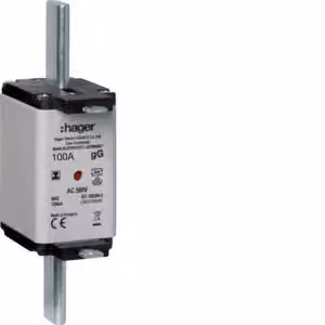 Fusibile a pedale tipo NH2, doppia azione, impugnatura isolante, gG, 100 A, 500 V c.a. LNH2100MK Hager