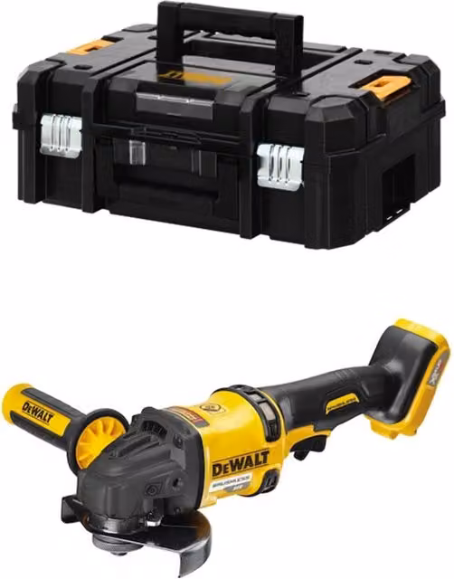 Smerigliatrice DeWalt DCG418NT FlexVolt Gialla con sistema TSTAK II
