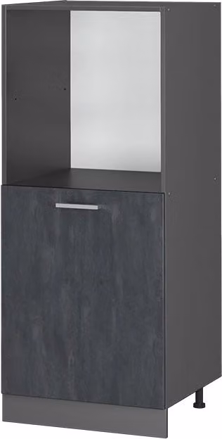 Mobile per forno da incasso R-Line Calce nera/Antracite 60 cm Vicco