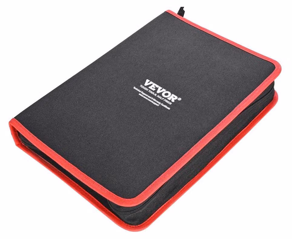 Set di strumenti per la lavorazione della pelle - Set da 61 pezzi con borsa in tela - Metallo e legno