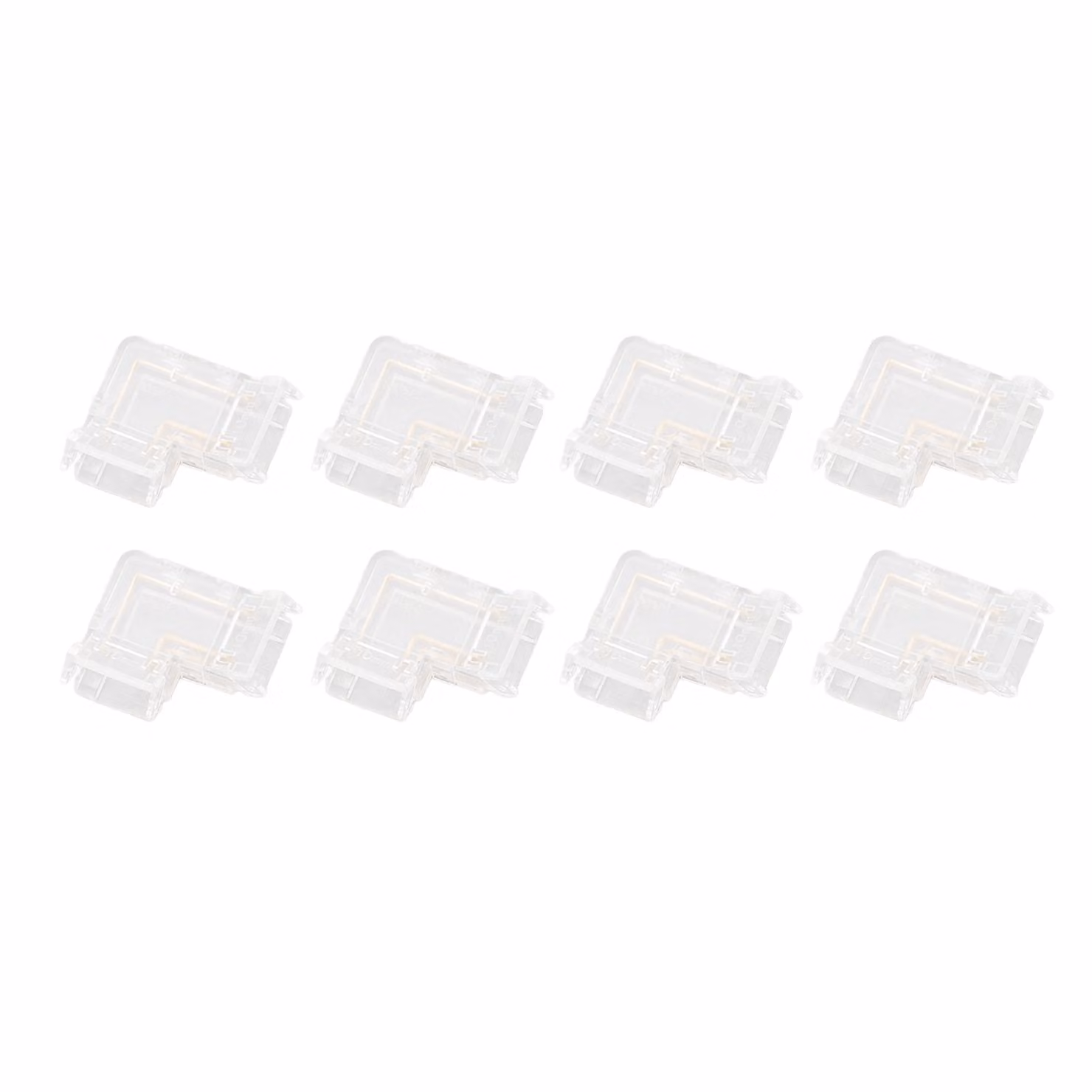 Connettore per strisce LED, connettore per strisce luminose, connettore COB, connettore COB LED a forma di L a 3 pin, kit di connettori per strisce LED, connettore per strisce LED a 3 pin