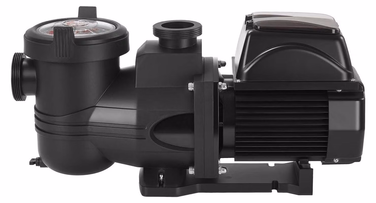 Pompa per piscina a velocità variabile, 1650 W, CA 220-240 V, 33.000 l/h, pompa da installare all'interno o sopra la piscina con cestello filtrante, potente autoadescante, timer programmabile, per piscine interrate e fuori terra