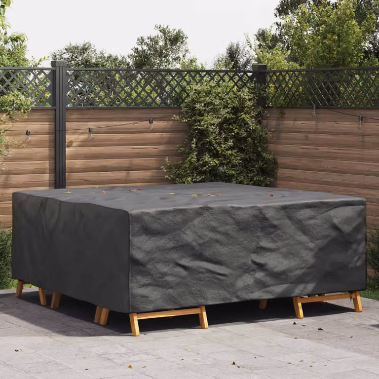 Copertura per mobili vidaXL impermeabile, colore nero, L: 210 cm, P: 200 cm, H: 70 cm