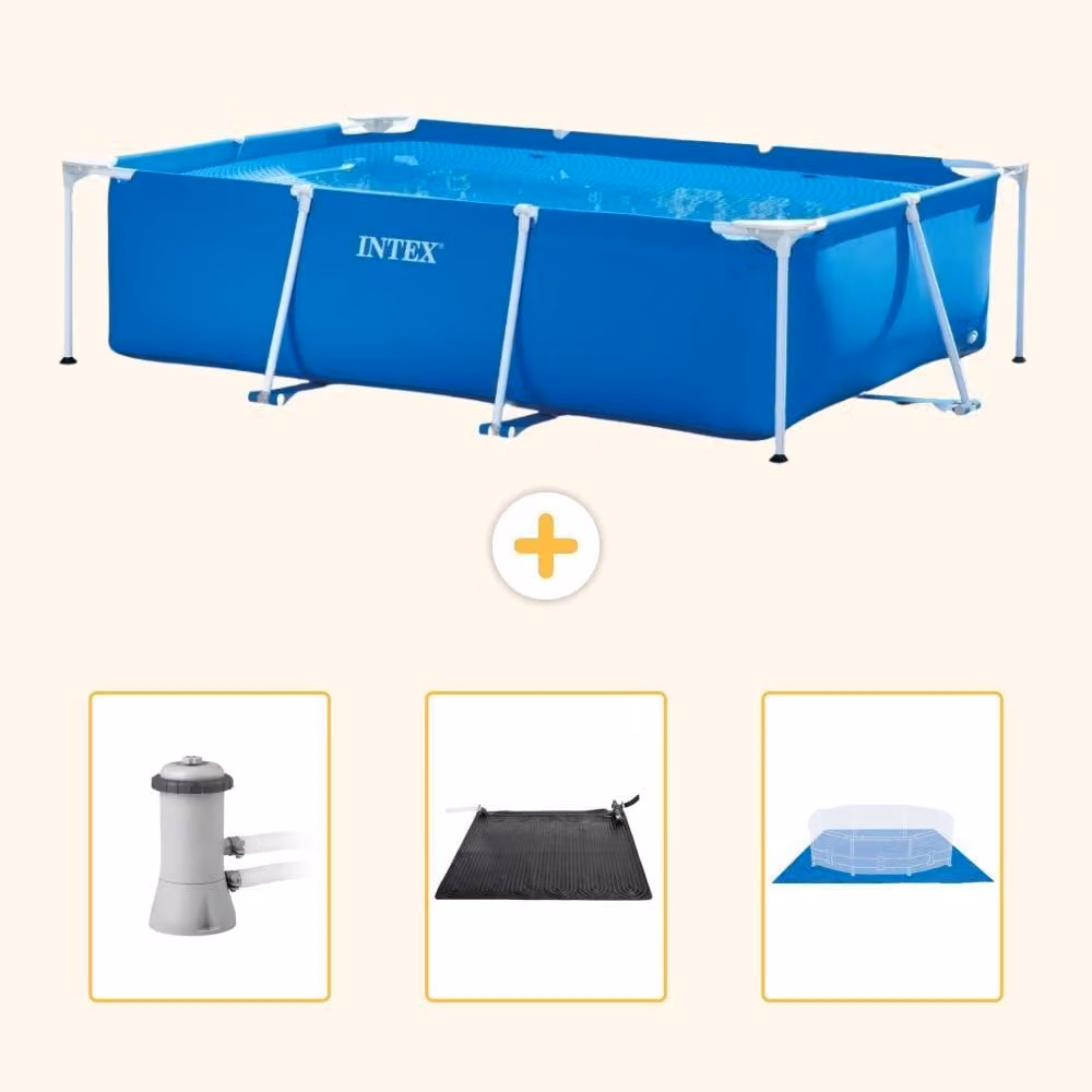 Piscina fuori terra rettangolare - 300x200x75 cm - 4 pezzi - Modello SCB79