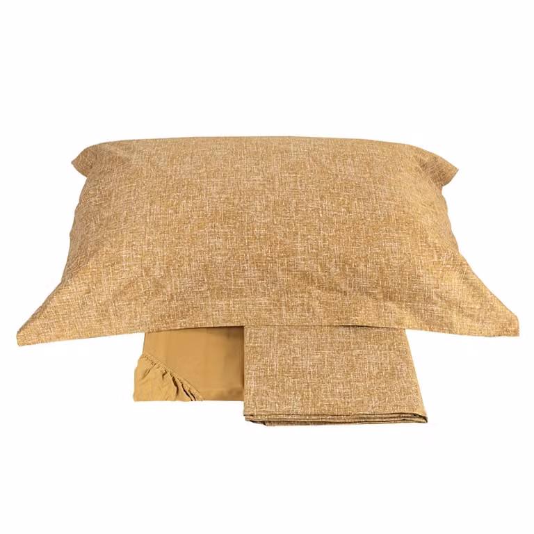 BACO Completo lenzuola - Taglia: 2 piazze,Colore: BACO - SENAPE
