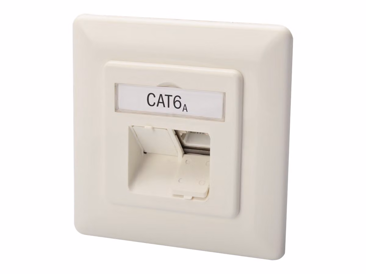 Scatola di giunzione DIGITUS Cat.6A (profonda), 2 x RJ45, schermato