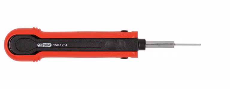 KS TOOLS Attrezzo di sblocco per terminali a lama/prese piatte 2,8 mm (AMP Tyco JT, AMP Tyco ST, Deutsch DT) - 150.1264