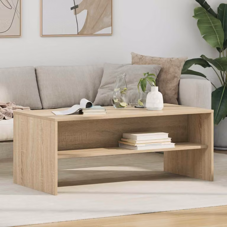 Maison Exclusive - Tavolino Sonoma in rovere 100 x 50 x 40 cm Materiale ligneo