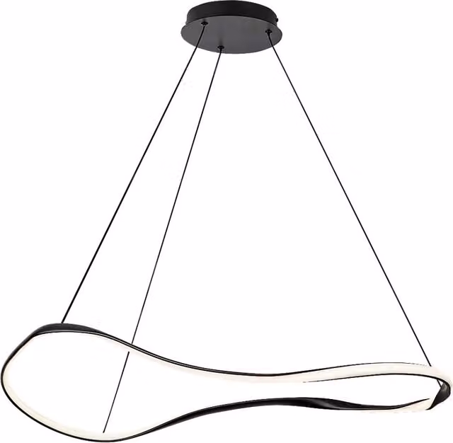 Lampada a sospensione Rabalux Mirossi LED 40W Ø81 nera