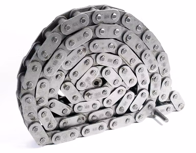 Catena 16B-1 con maglie diritte da 21 mm – Lunghezza 4 m (400 cm) – Ozdowski + maglie di giunzione