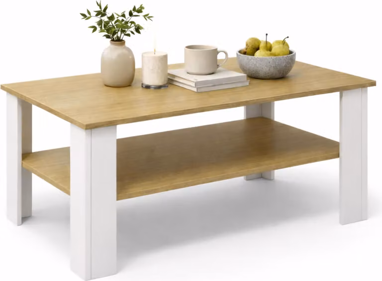 Tavolino in legno / tavolino semplice / Dimensioni ca. H. 44 x W. 100 x D. 55 cm / Tavolo da soggiorno / Sofatic - Disalo