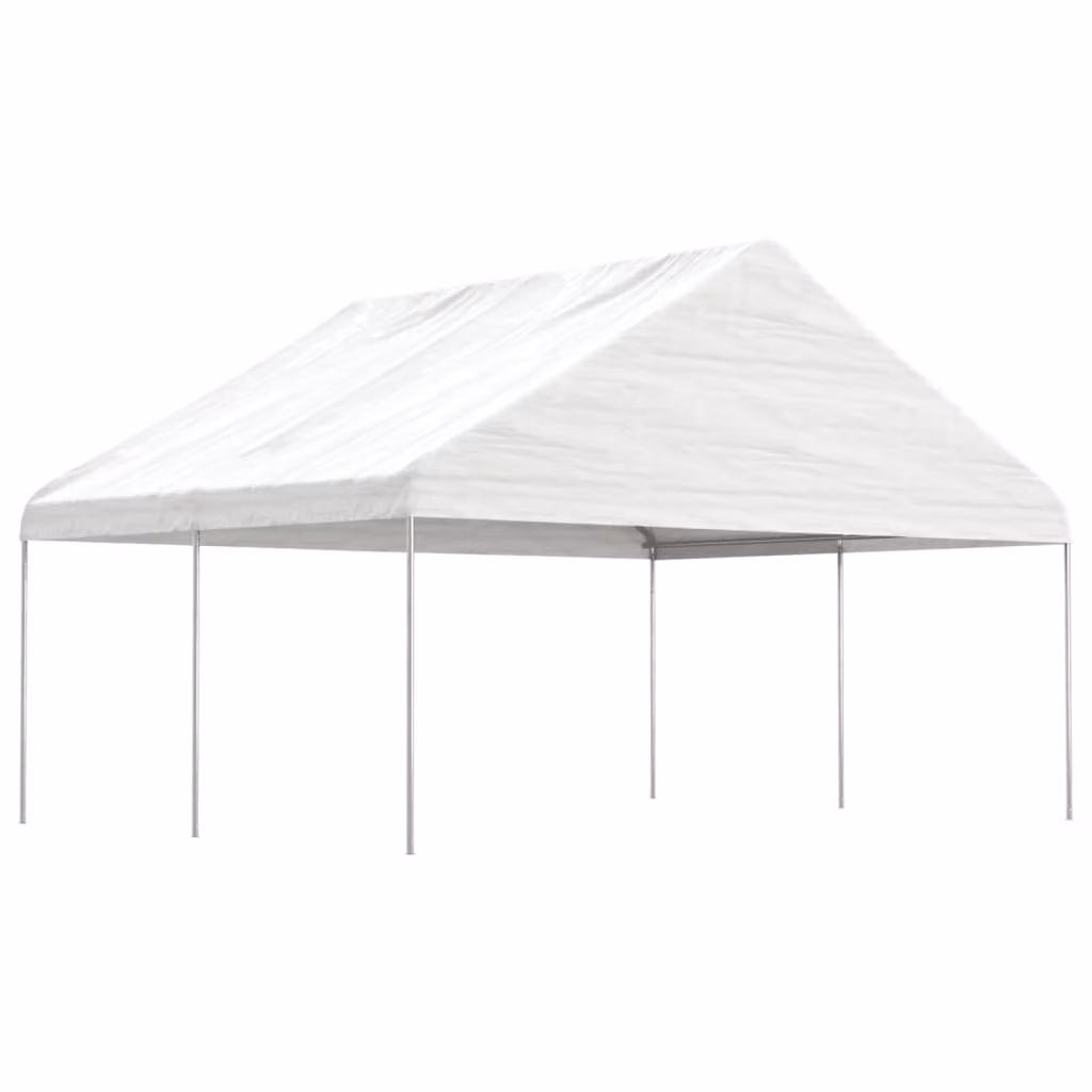 Padiglione The Living Store con tetto Bianco 4,46x5,88x3,75 m Polietilene