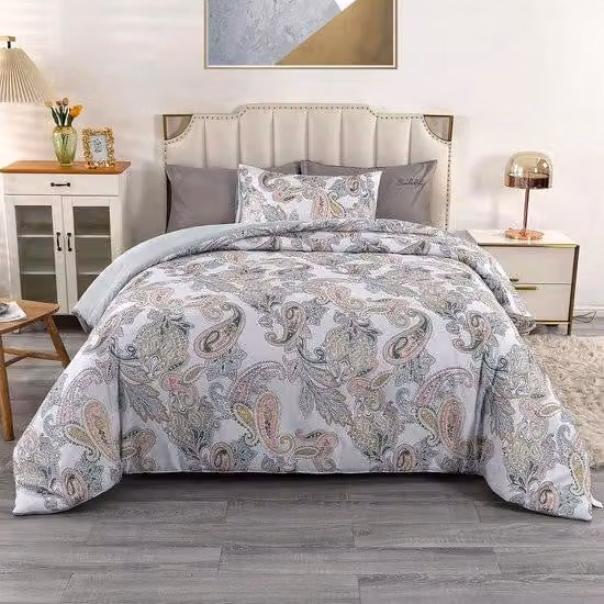 Completo letto Famanu, 155 x 220 cm, con federa per cuscino 80 x 80 cm, motivo Paisley