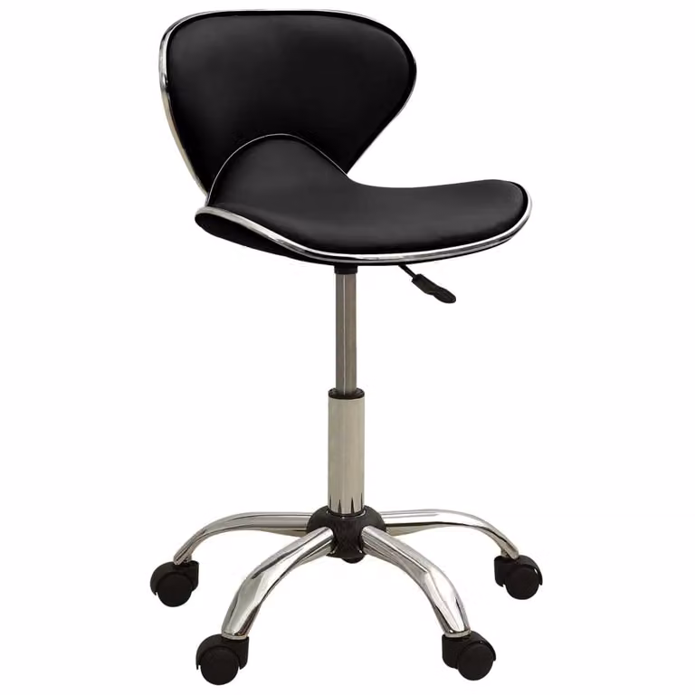 vidaXL Sedia da ufficio in Pelle finta nera