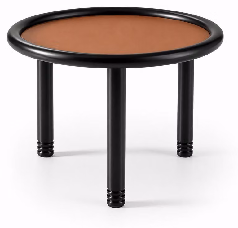 Tavolino ausiliario, stile moderno, colore nero, comodo e pratico, ideale per il soggiorno, design innovativo