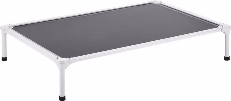 Premium Raised Dog Bed XL Grey - Letto per cani in rete traspirante - Letto per cani confortevole