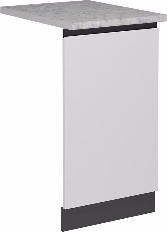 Pannello frontale della lavastoviglie Vicco R-Line Bianco 45 cm  J-Shape, PL Marmo, Model 55111