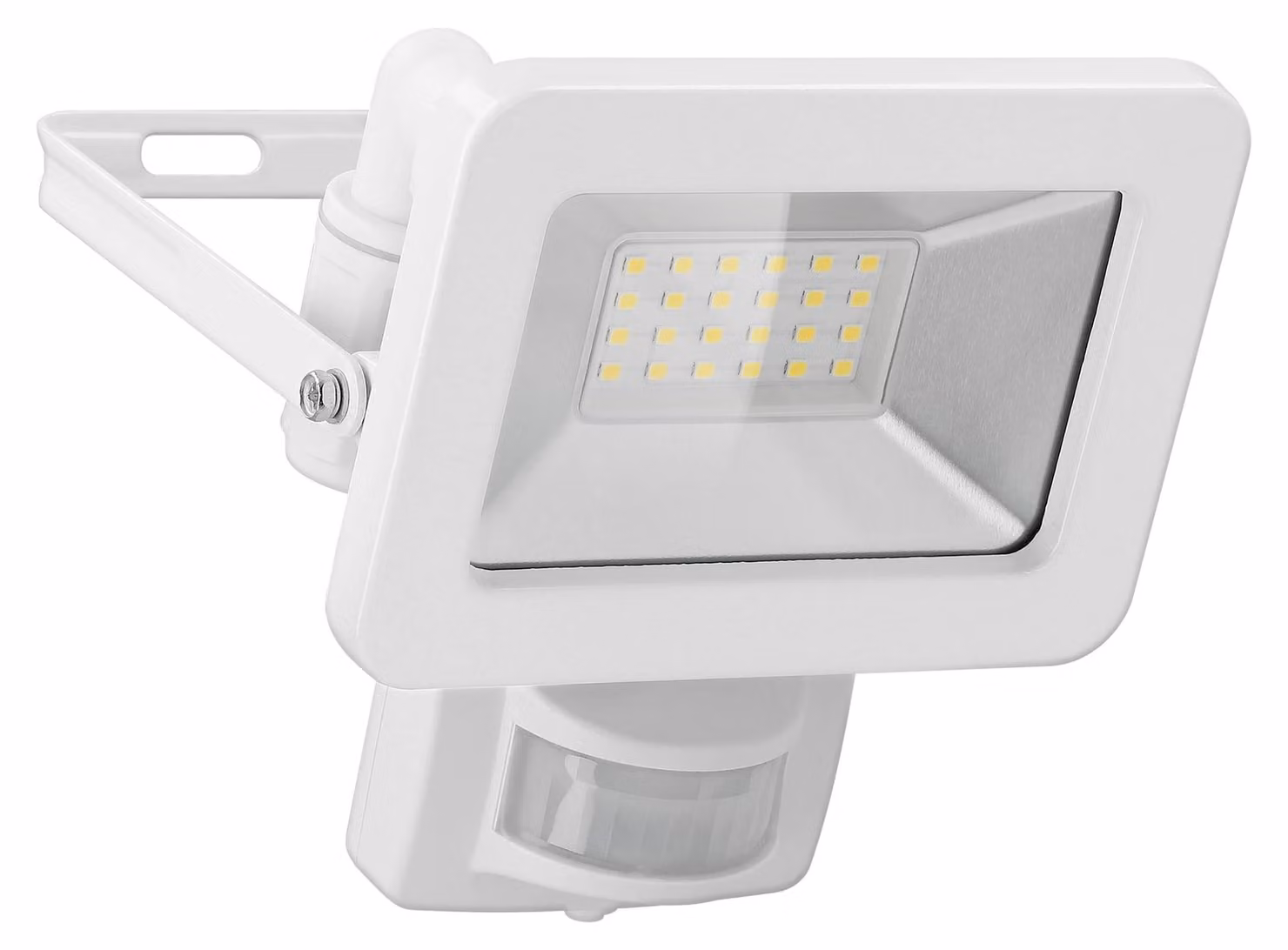 Faretto LED da esterno, 20W, 1700 lumen, con sensore di movimento, grado di protezione IP44, luce bianco neutro