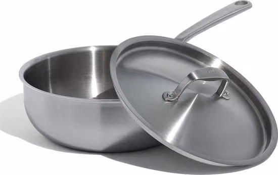 Pentola WMF in acciaio inossidabile color argento con capacità di 2,84 l per induzione
