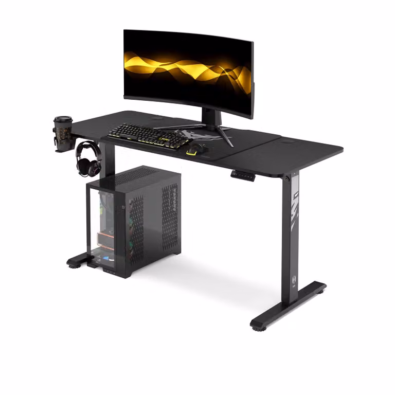 Scrivania da gioco Diablo elettrica X-Tensio scrivania per ufficio scrivania con funzione di memoria touchscreen regolabile in altezza 140 cm