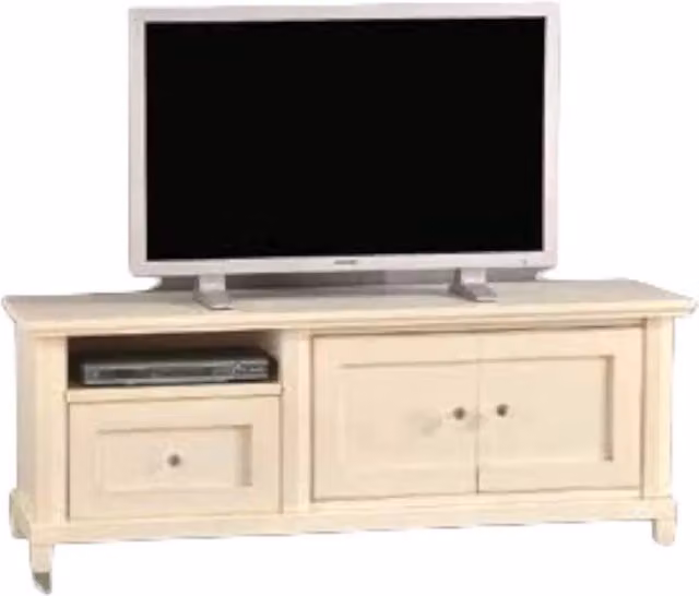 Porta tv in legno 2 porte shabby avorio l.160 p.45 h.57 - Mobili 2G