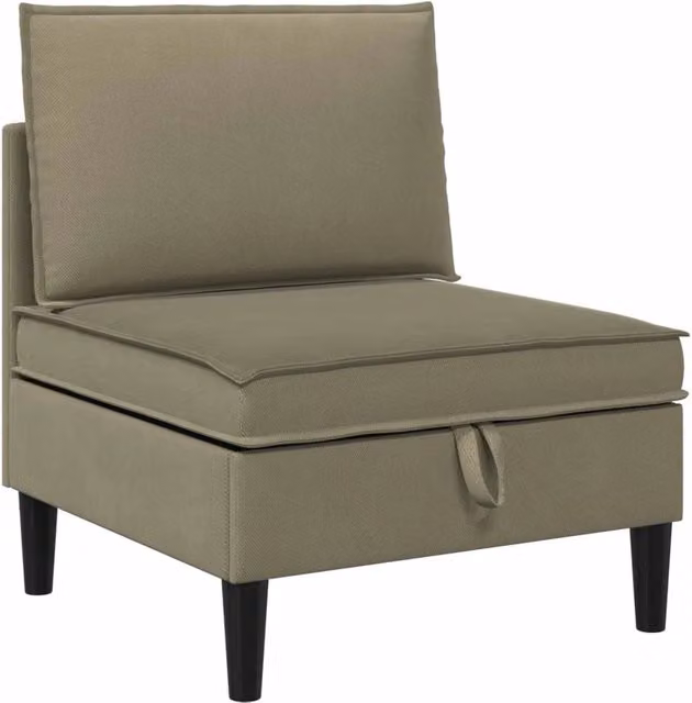 Divano moderno da soggiorno in velluto con contenitore DESIGN IN color beige