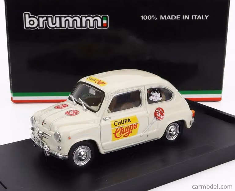 Brumm 600d, anno 1960, scala 1:43, accessori per modellismo
