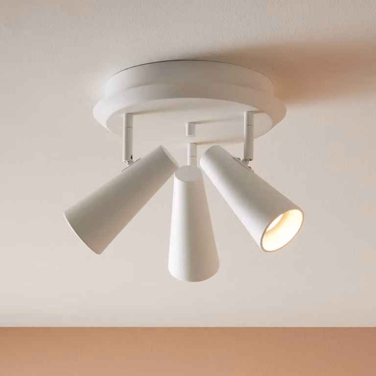 Markslöjd Plafoniera soffitto Crest, dimmerabile, Bianco / Opale, Soggiorno / Sala da pranzo, Metallo, Moderno, Plafoniera