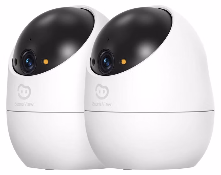 Telecamera di sicurezza interna, con monitoraggio a 360°, video in 2K e visione notturna