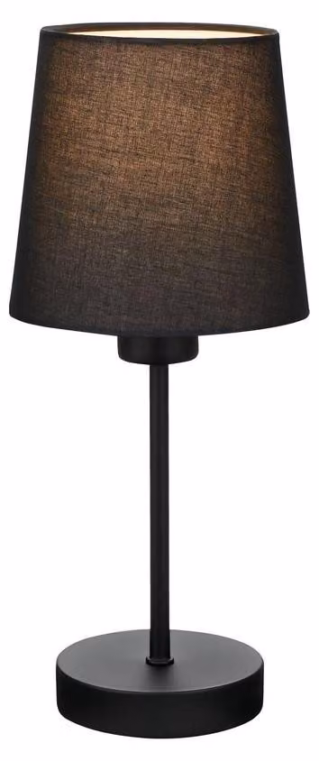 Lampada da tavolo Lampada da tavolo 1xE14 Paralume in tessuto nero 25W Interruttore a cavo Briloner