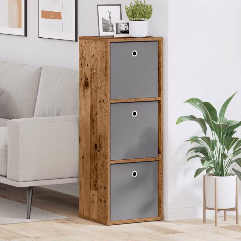 Credenza con cassetto vidaXL in legno vecchio marrone L 35 cm, P 32 cm, H 99,5 cm