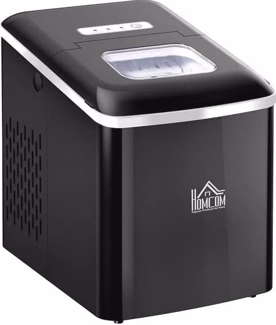 Macchina per confezionare cubetti di ghiaccio portatile con serbatoio acqua da 1,8L, produzione di ghiaccio rapida e pulizia automatica