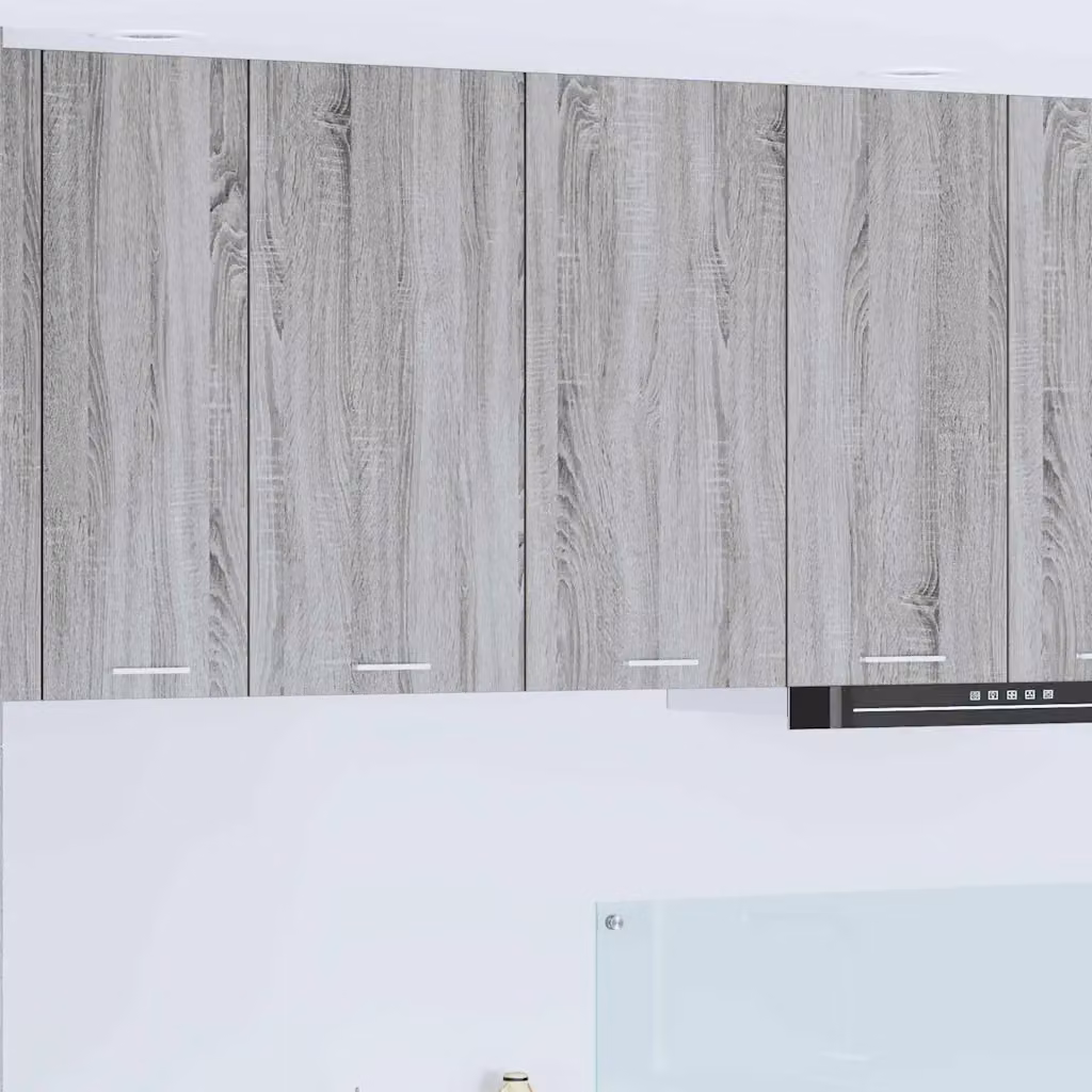 Armadio pensile da cucina vidaXL moderno in legno MDF Grigio L 80 cm x P 31 cm x H 80 cm