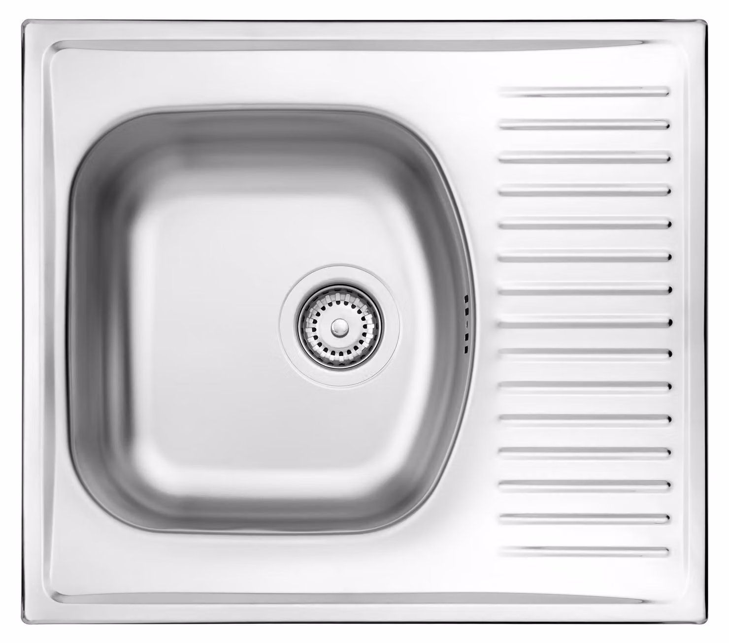 1-bowl steel sink with drainer