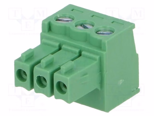 2 connettori Klemmleiste, 3,5 mm, connettore dritto, 3 vie, femmina, modello 15EDGK-3.5-03P-14-00AH