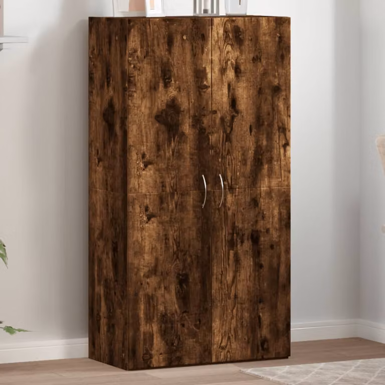 vidaXL Schedario Moderno in Legno Marrone con Ante a Battente L: 60 cm, P: 32 cm, H: 115 cm