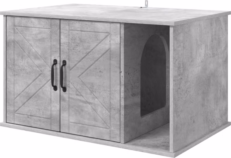 Casa per Gatti Calcestruzzo 85 x 55 x 50 cm Legno multistrato