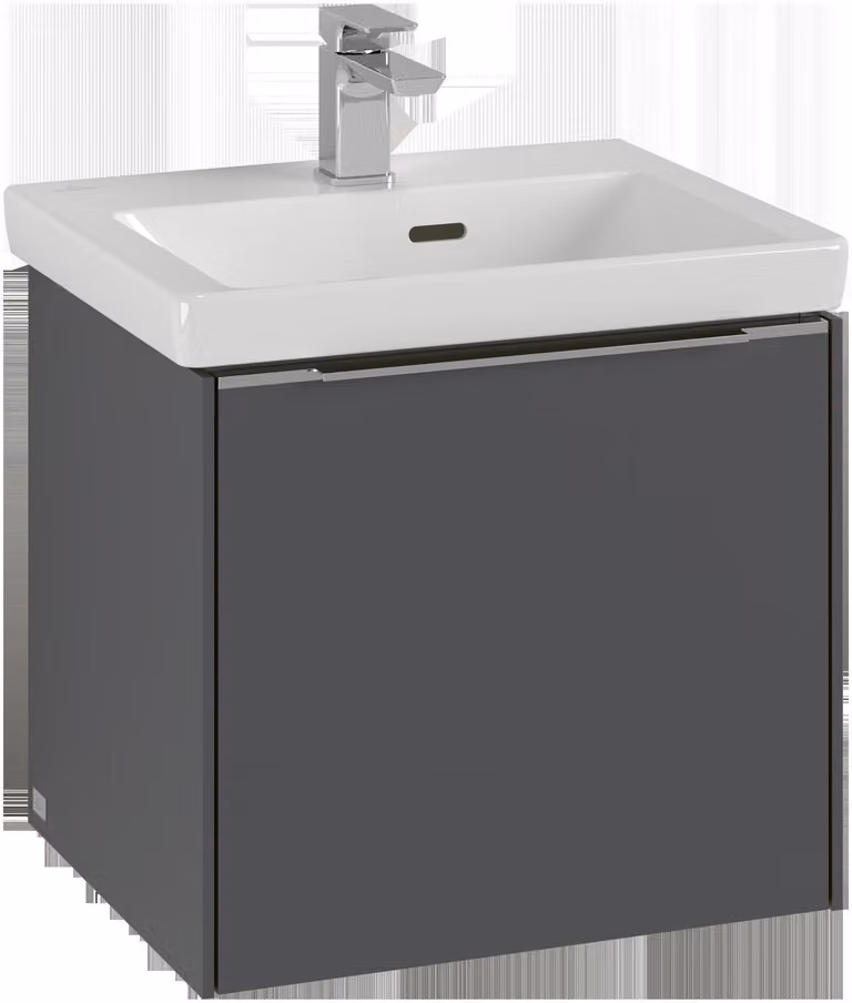 Villeroy & Boch Subway 3.0 Meuble sous-lavabo, éclairage LED, 1 tiroir, 473x429x408mm, C580L0AH, C580L0AH