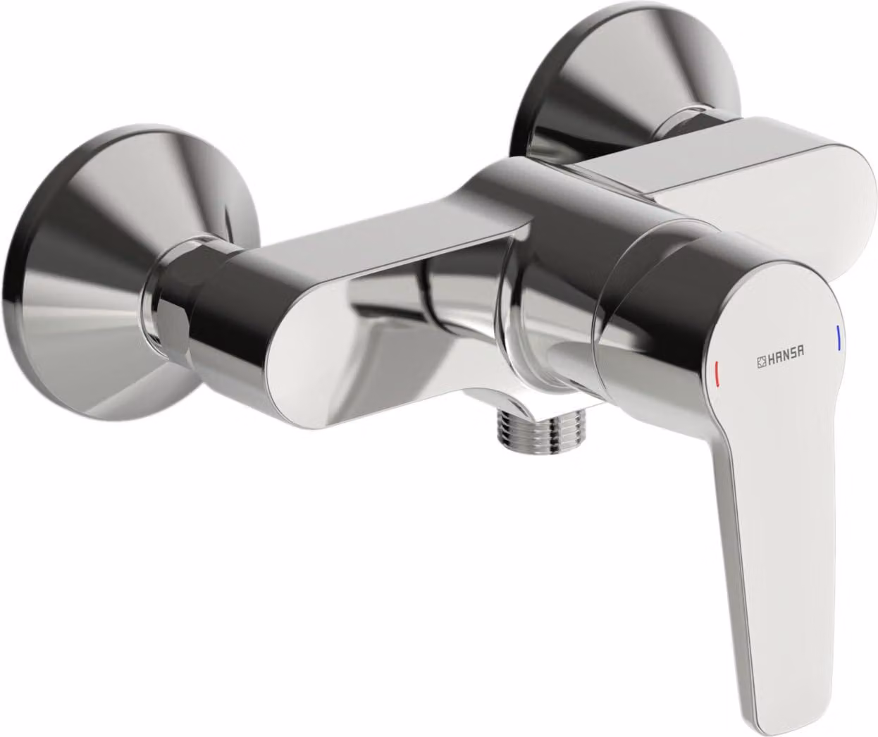Miscelatore per bagno/doccia, in ottone, portata 17 l/min, finitura cromata