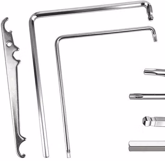 Set di strumenti per l'installazione (3 pezzi) - Acciaio di alta qualità - Cacciavite - Chiave a Esagono da 4 mm - Torx da 4 mm - Resistente all'usura e alla corrosione - Strumento per l'installazione