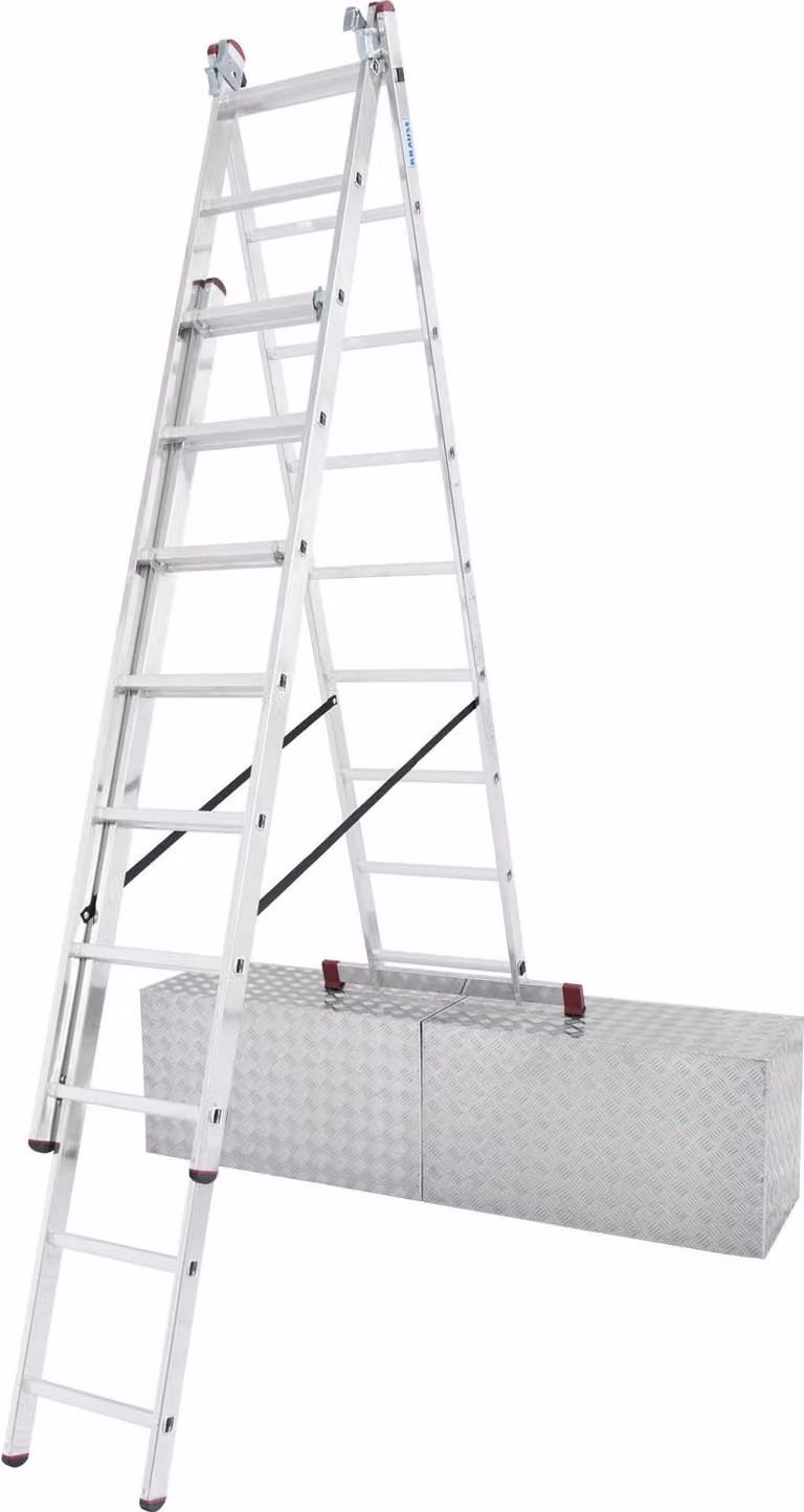 KRAUSE 033390 Alu-V.Leiter Treppe 3x9 Sp.